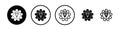 Operational excellence icon vector set on white background