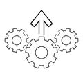 Operational excellence icon. workflow automation icon. workflow concept sign. Vector illustration