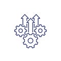 Operational excellence, production growth icon