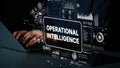 Operational Intelligence Concept with Data Analytics and Digital Interface for Business Success and Strategic Decision Royalty Free Stock Photo