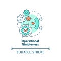 Operational nimbleness concept icon