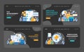 Operational processes and technologies concept. Flat vector illustration.