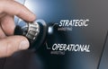 Operational or Strategic Marketing. Concept