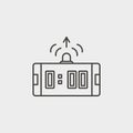 Operational, system, outline, icon. Web Development Vector Icon. Element of simple symbol for websites, web design, mobile app,
