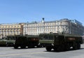 Operational-tactical missile Iskander during a rehearsal of the parade.