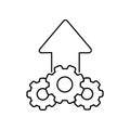 Operations icon vector. workflow illustration sign. work flow symbol. automate logo.