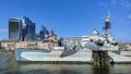 HMS Belfast in London Royalty Free Stock Photo