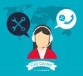 Operator earphones call center world support