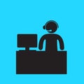 Operator icon.Business Concep,Vector Illustration