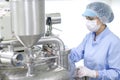 Operator Of A Sterile Machine Royalty Free Stock Photo