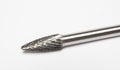 Operator use carbide burr grinding mold Royalty Free Stock Photo