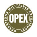 OPEX external military operations symbol in France