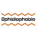 OPHIDIOPHOBIA stamp on white background