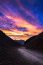 Ophir Pass after Sunset Royalty Free Stock Photo