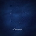 Ophiuchus constellation, Cluster of stars, Serpentarius, Serpent bearer Royalty Free Stock Photo