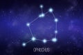 Ophiuchus zodiac constellation illustration