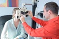 ophthalmic testing device machine Royalty Free Stock Photo