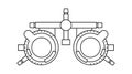Ophthalmic trial frame Royalty Free Stock Photo