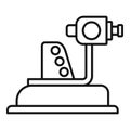 Ophthalmologist equipment icon, outline style