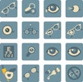 Ophthalmologist set of icons