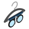 Ophthalmologist tool icon isometric vector. Modern optometrist trial frame icon