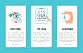 Ophthalmology and Eye Care Web Banner Design Vector Template