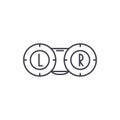 Ophthalmology line icon concept. Ophthalmology vector linear illustration, symbol, sign