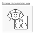 Ophthalmology line icon