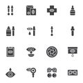 Ophthalmology vector icons set