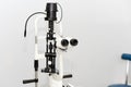 Ophthalmoscopy of the eye. Medical equipment with ophthalmoscope in modern clinic Royalty Free Stock Photo