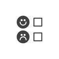 Opinion, feedback vector icon