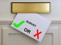 Opinion poll survey Letter Royalty Free Stock Photo