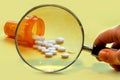 Opioid Crisis - Open Bottle of Prescription Painkillers