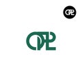 OPL Logo Letter Monogram Design Royalty Free Stock Photo