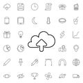 Opload cloud icon. Universal set of web for website design and development, app development Royalty Free Stock Photo