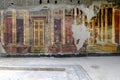 Oplontis Villa of Poppea -  Atrium, a frescoed  wall Royalty Free Stock Photo