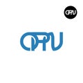 OPN Logo Letter Monogram Design Royalty Free Stock Photo