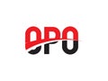 OPO Letter Initial Logo Design Vector Illustration