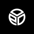OPO letter logo design on black background. OPO creative initials letter logo concept. OPO letter design