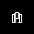 OPO letter logo design on BLACK background. OPO creative initials letter logo concept. OPO letter design.OPO letter logo design on