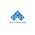 OPO letter logo design on white background. OPO creative initials letter logo concept. OPO letter design