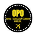 OPO Porto airport symbol icon