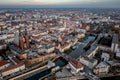 Opole, aerial view of the city centre