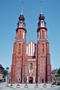 Opole, Poland - city architecture. Famous church.