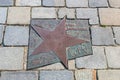 Star of Olga Jackowska at Walk of Fame in Opole known as Aleja Gwiazd Festiwalu Polskiej Piosenki.