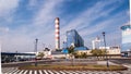 OPOLE, POLAND, September 14, 2015: The coal plant Opole in Brzez