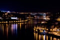 Oporto at Night Royalty Free Stock Photo