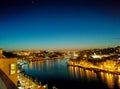 Oporto at night Royalty Free Stock Photo