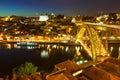 Oporto by night Royalty Free Stock Photo