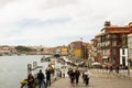 Oporto, Portugal: Cais (pier) da Ribeira Royalty Free Stock Photo